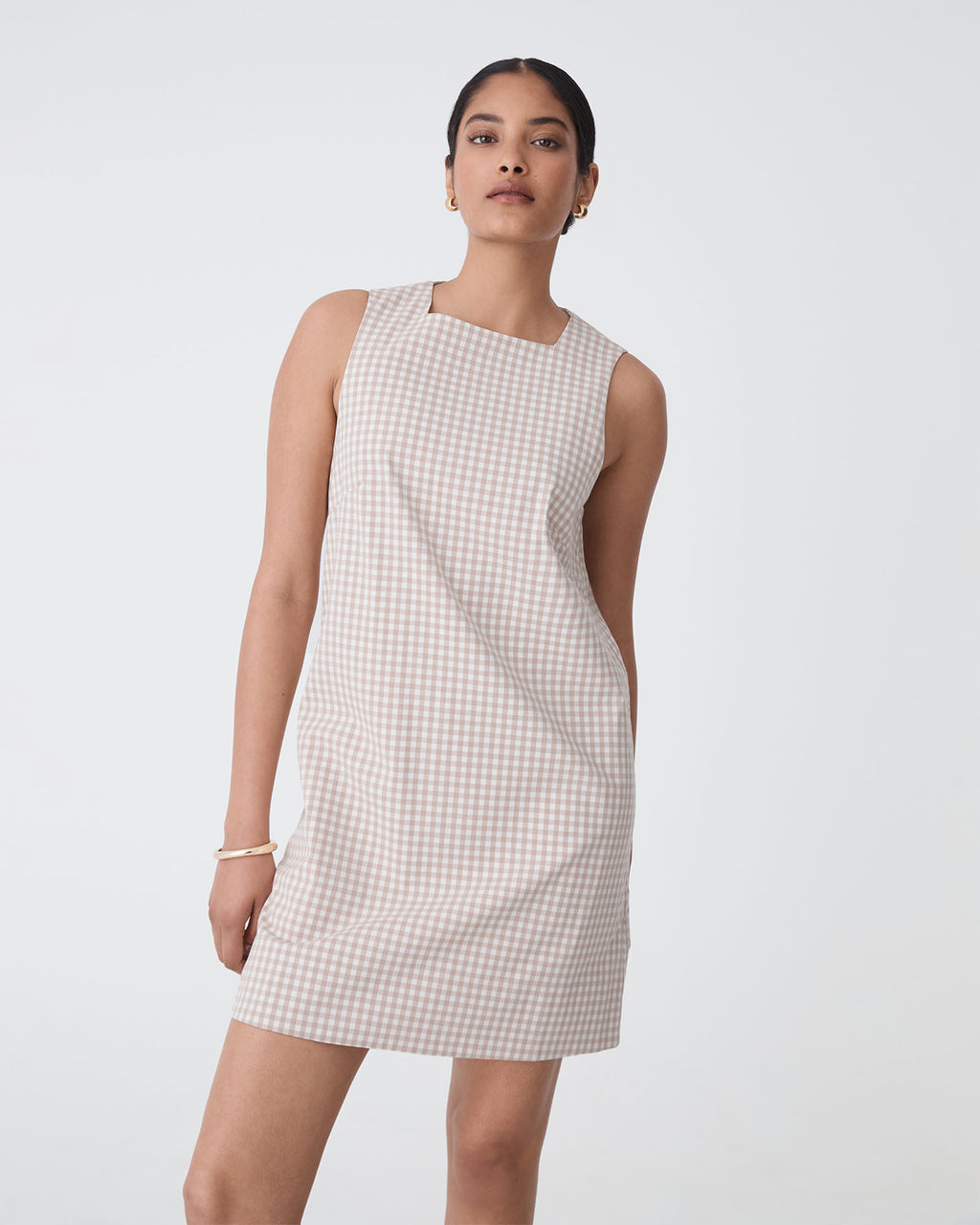 Koora Checked Mini Shift Dress