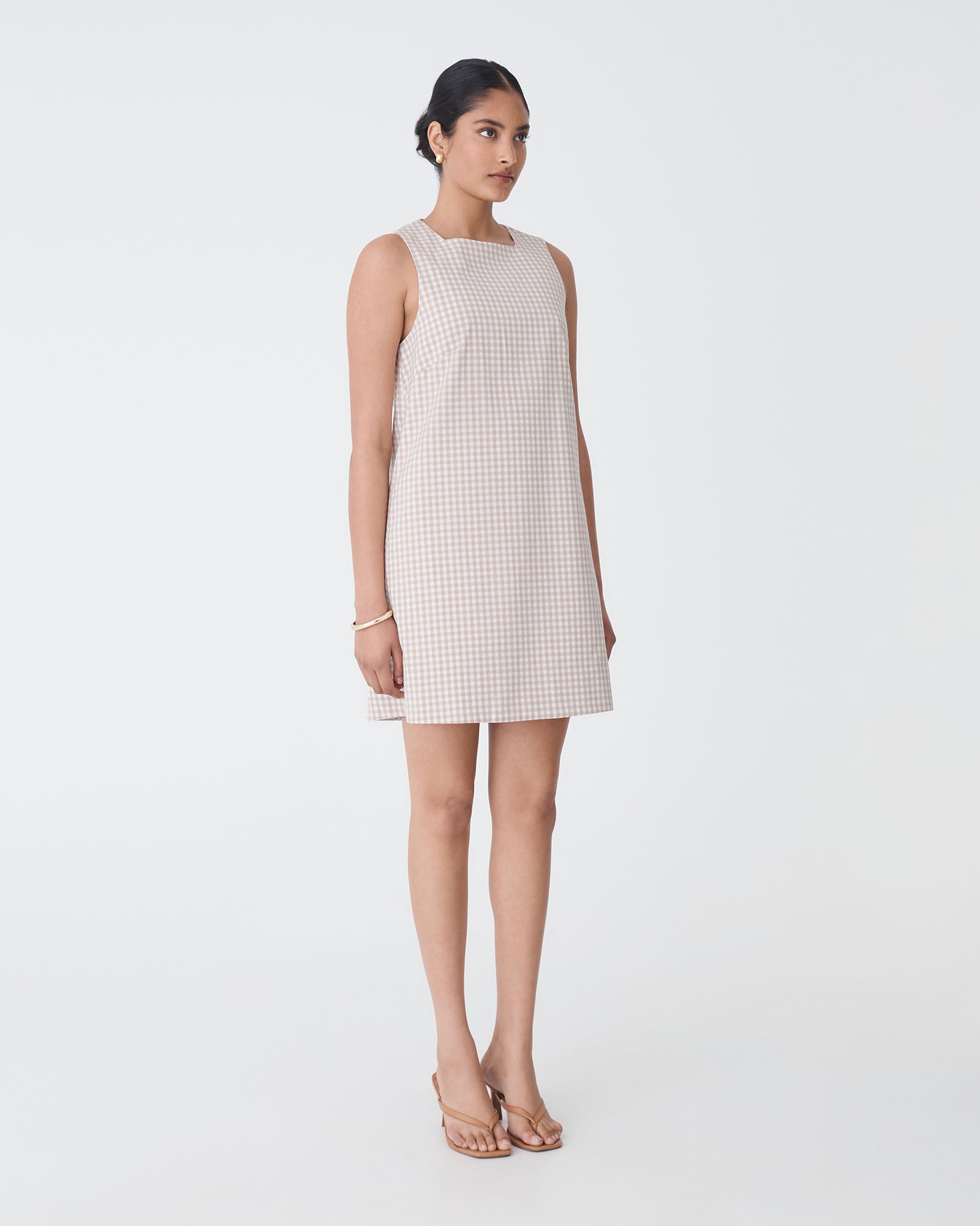 Koora Checked Mini Shift Dress