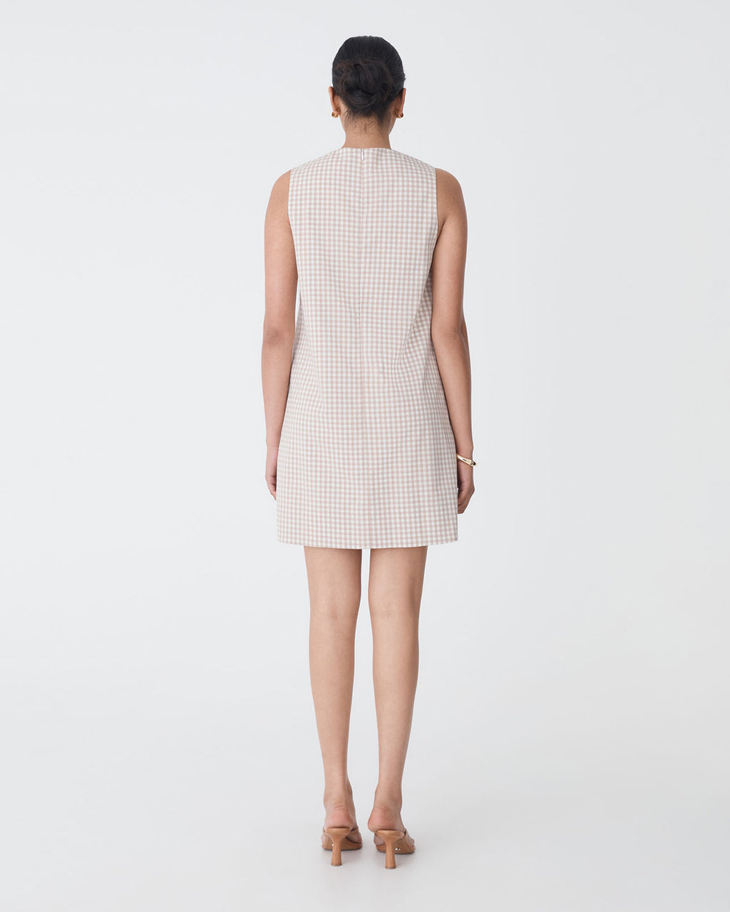 Koora Checked Mini Shift Dress