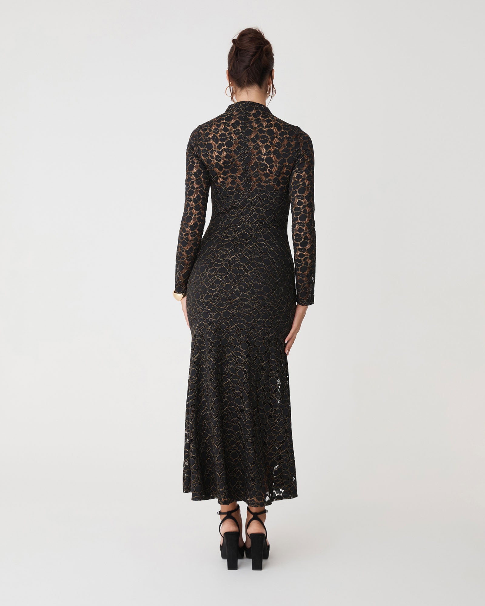 Romy Lace Ruched Dress