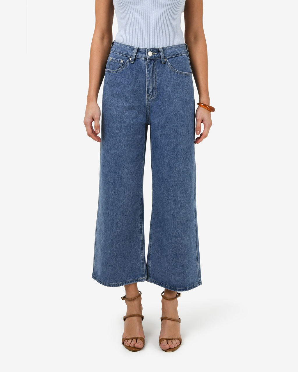 Windsor Cropped Wide Leg Jeans