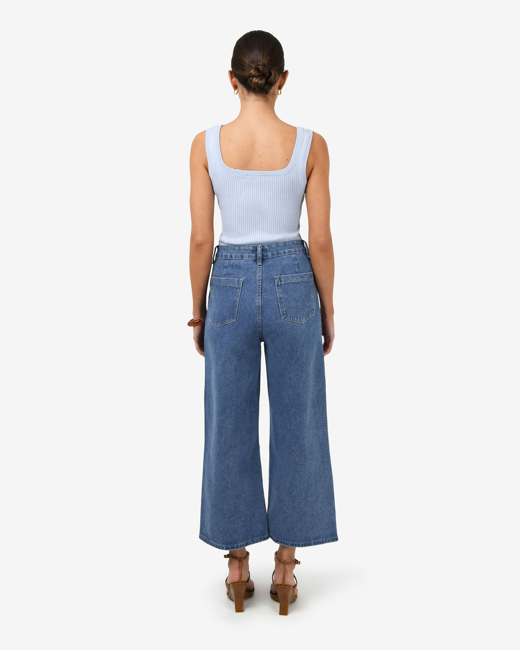 Windsor Cropped Wide Leg Jeans