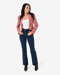 Bennet Houndstooth Crop Blazer