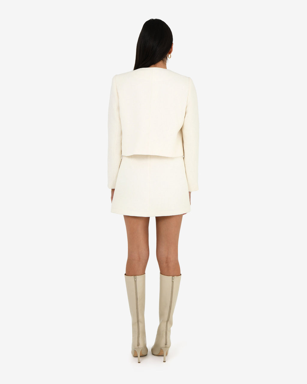 Cynthia Crop Tweed Jacket