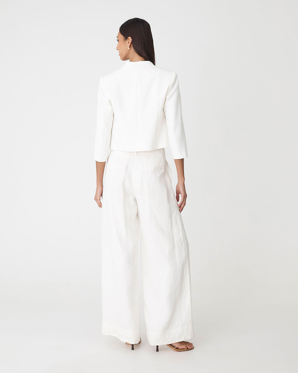 Nikki Collarless Crop Jacket