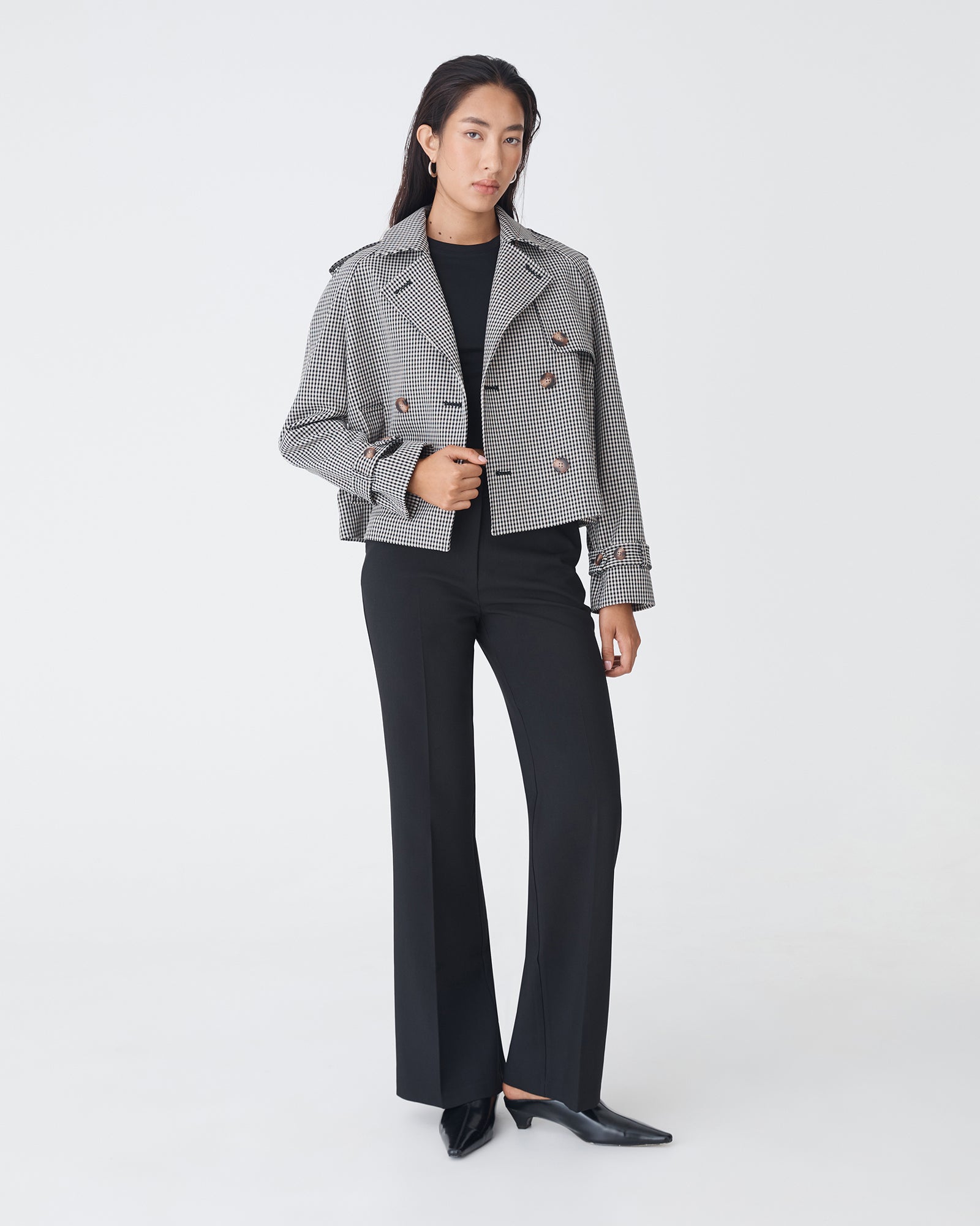Flynn Cropped Trench Coat