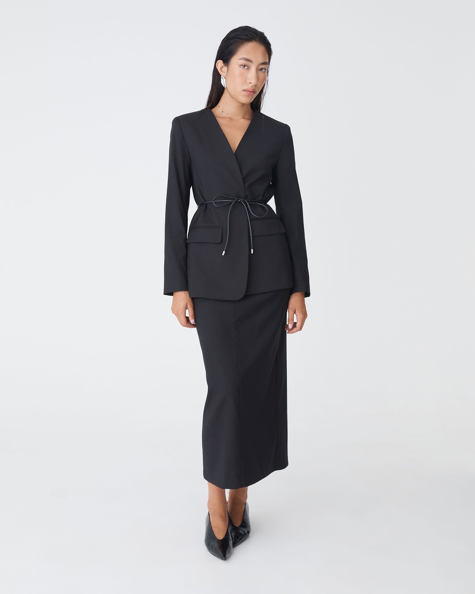 Aaria Collarless Blazer