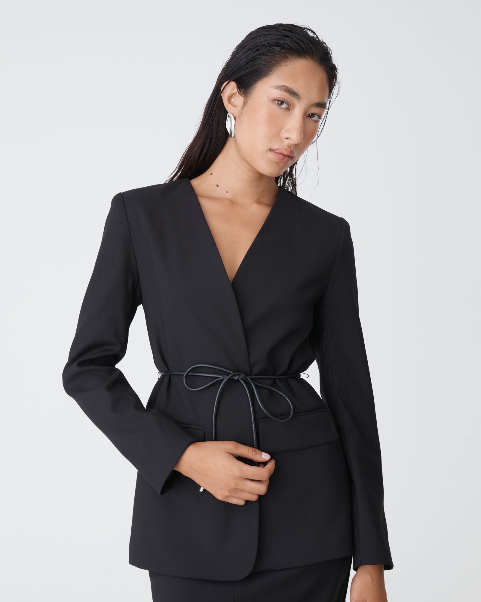 Aaria Collarless Blazer