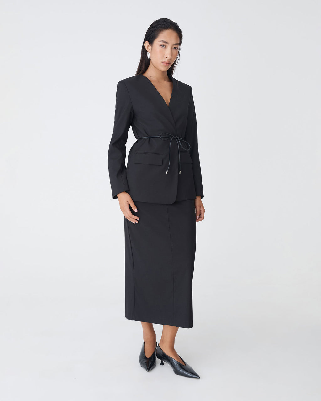 Aaria Collarless Blazer