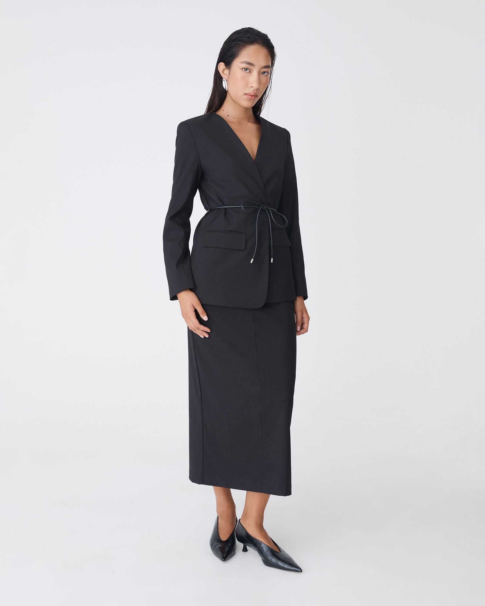 Aaria Collarless Blazer