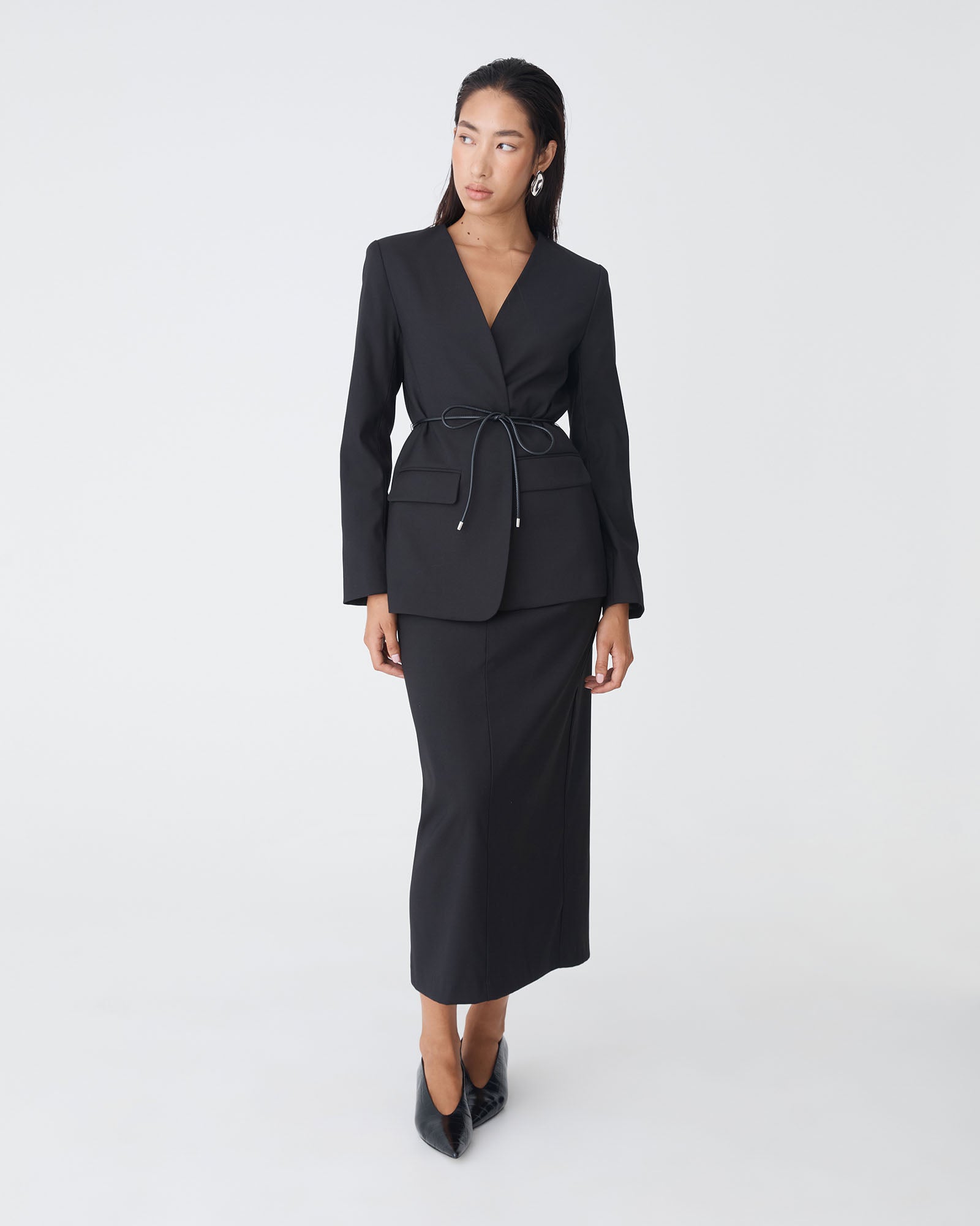 Aaria Collarless Blazer