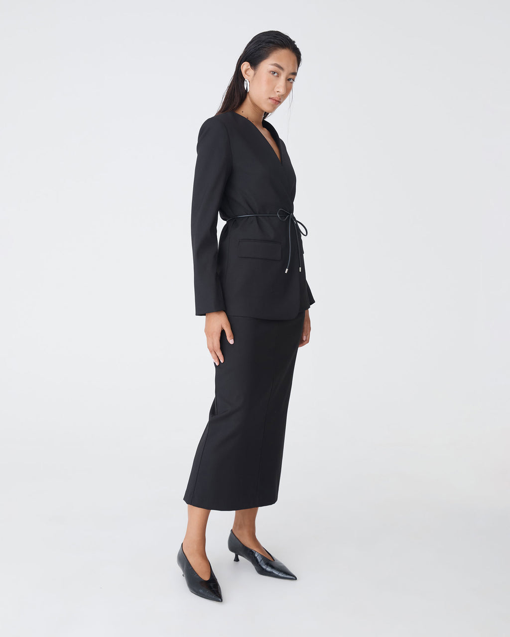 Aaria Collarless Blazer