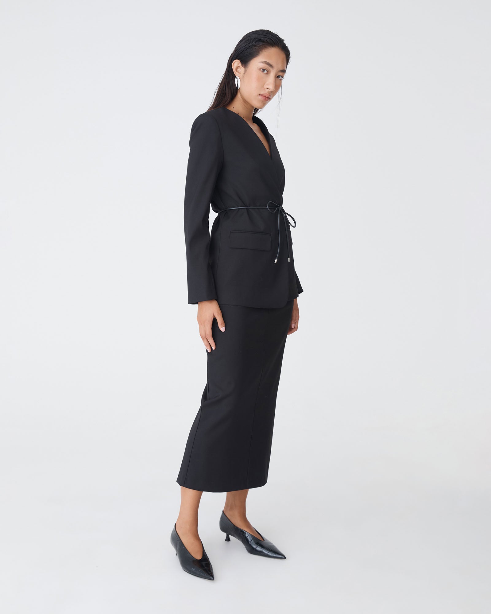 Aaria Collarless Blazer