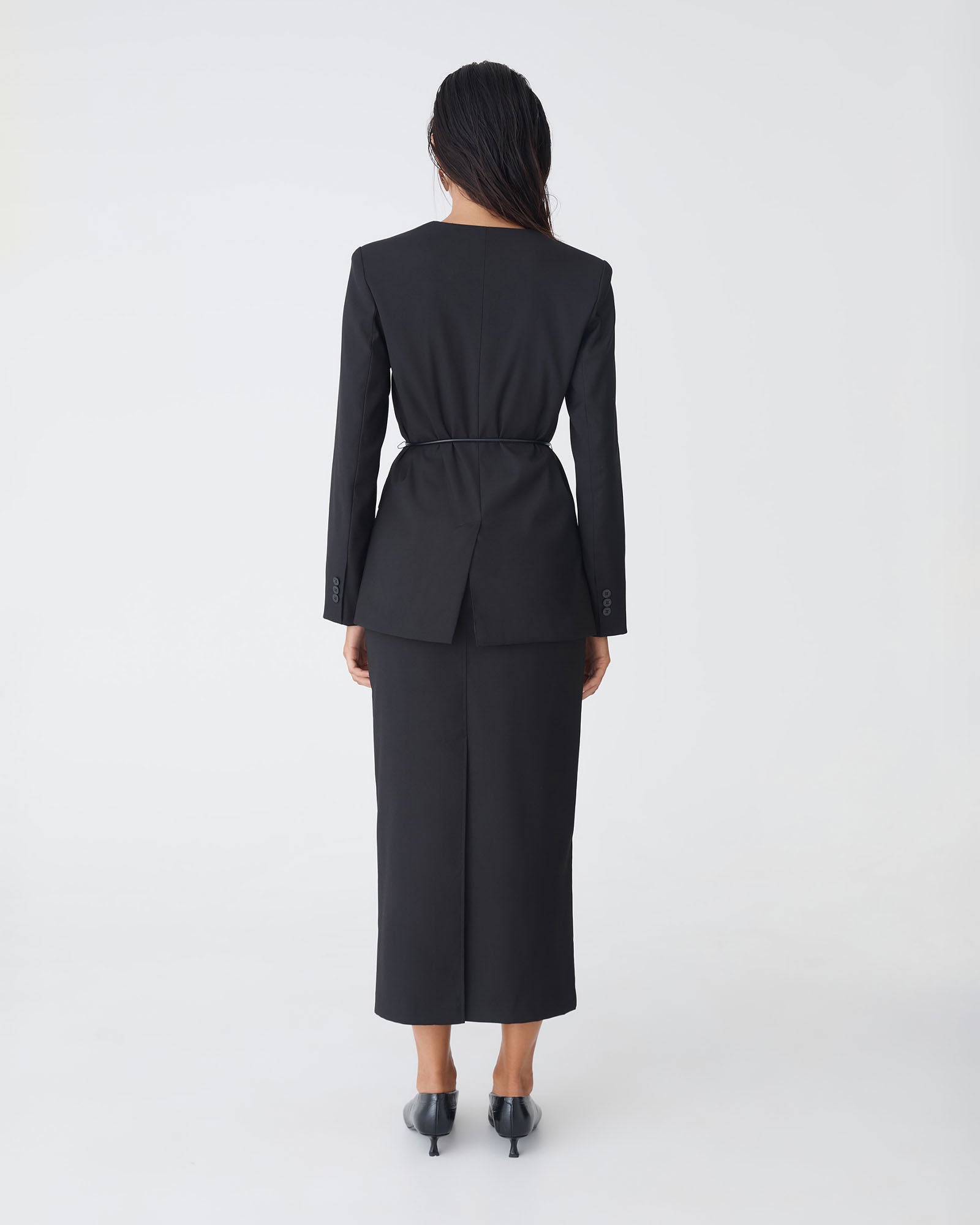 Aaria Collarless Blazer