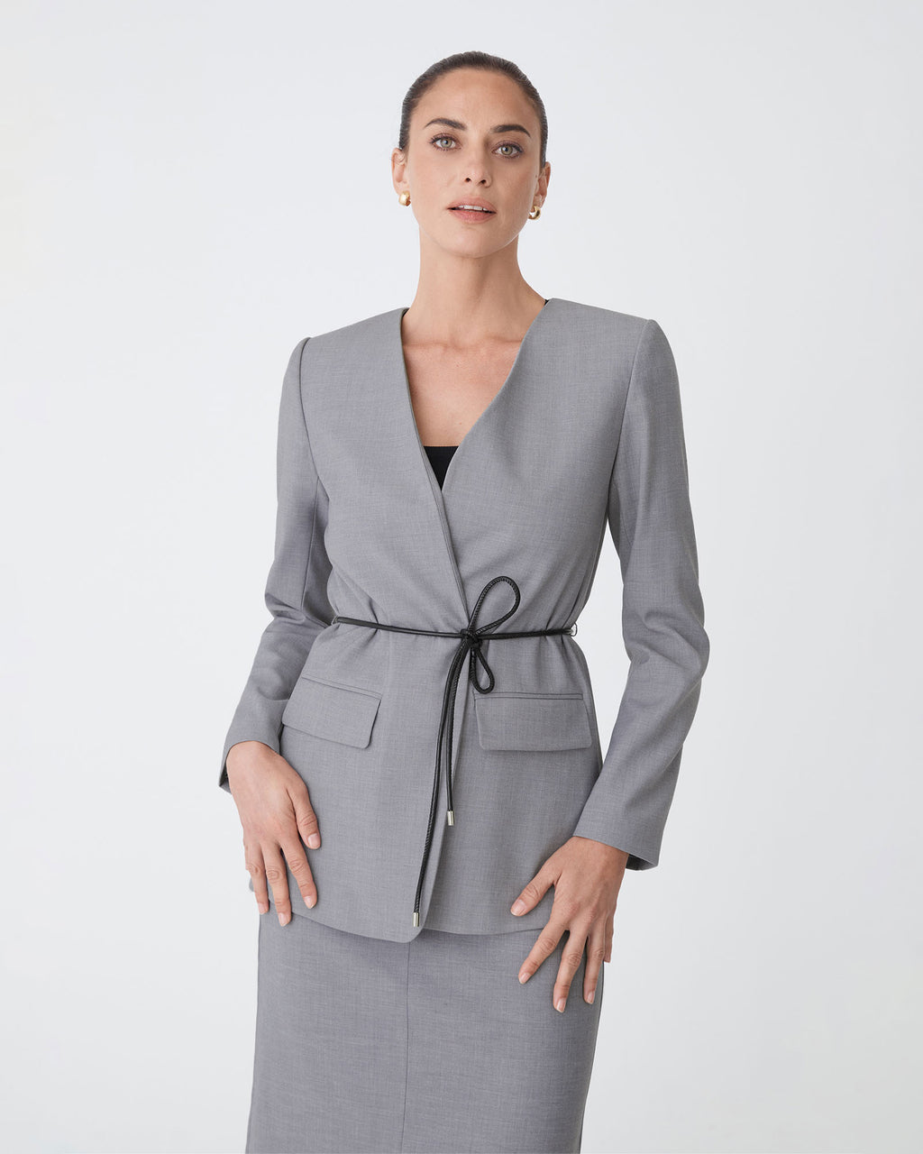 Aaria Collarless Blazer