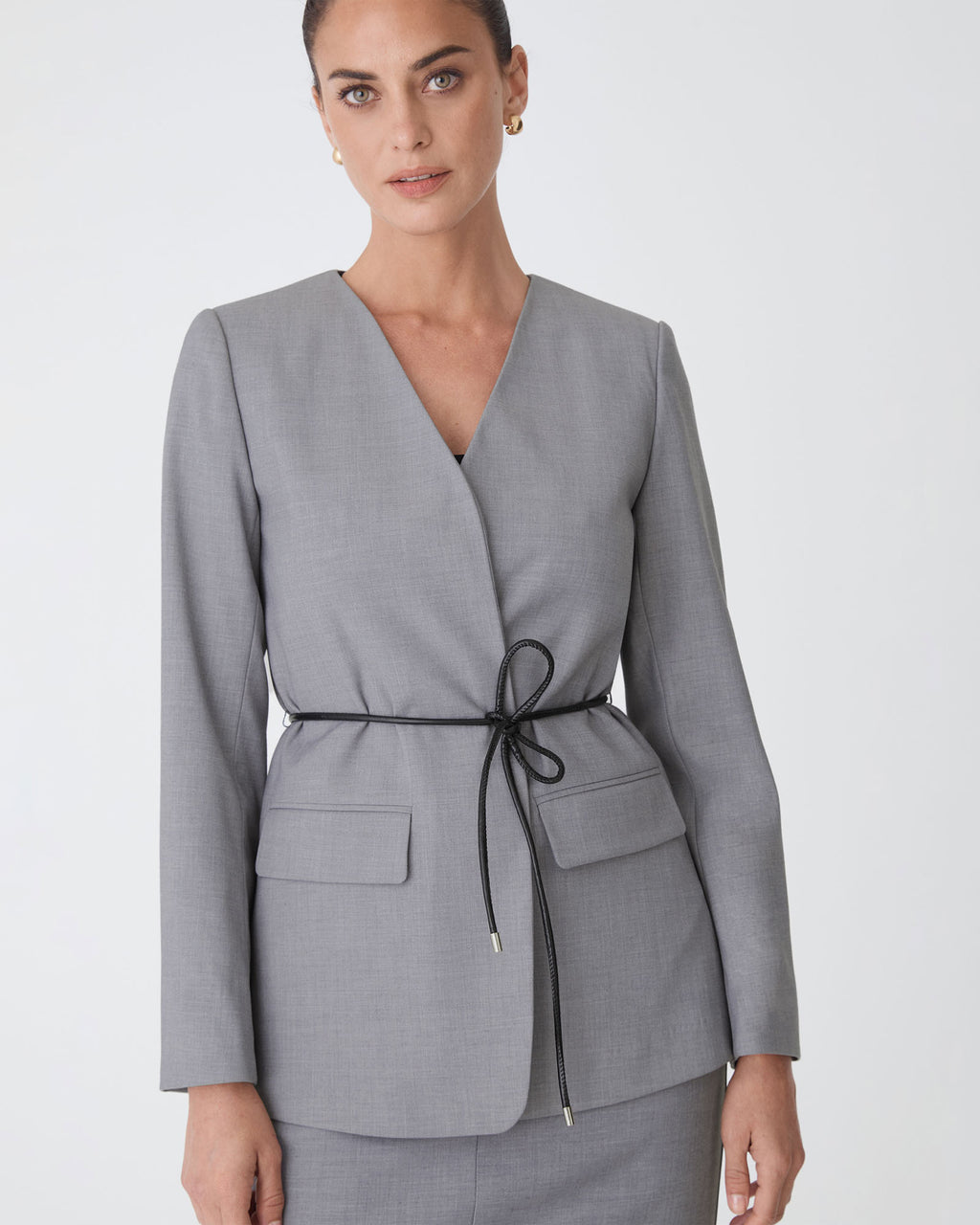 Aaria Collarless Blazer