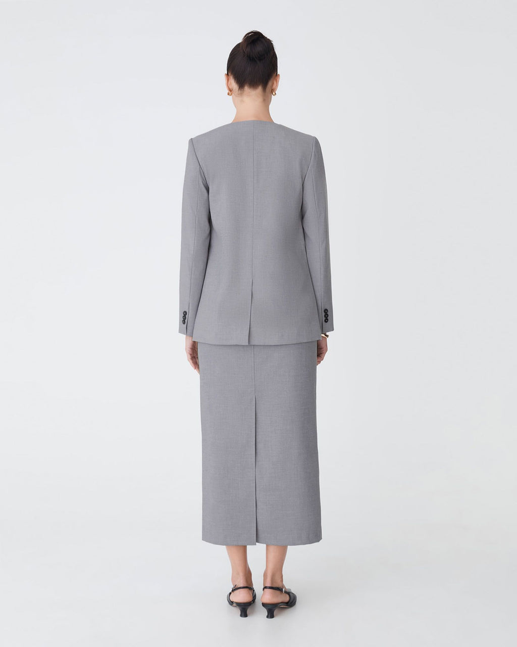Aaria Collarless Blazer