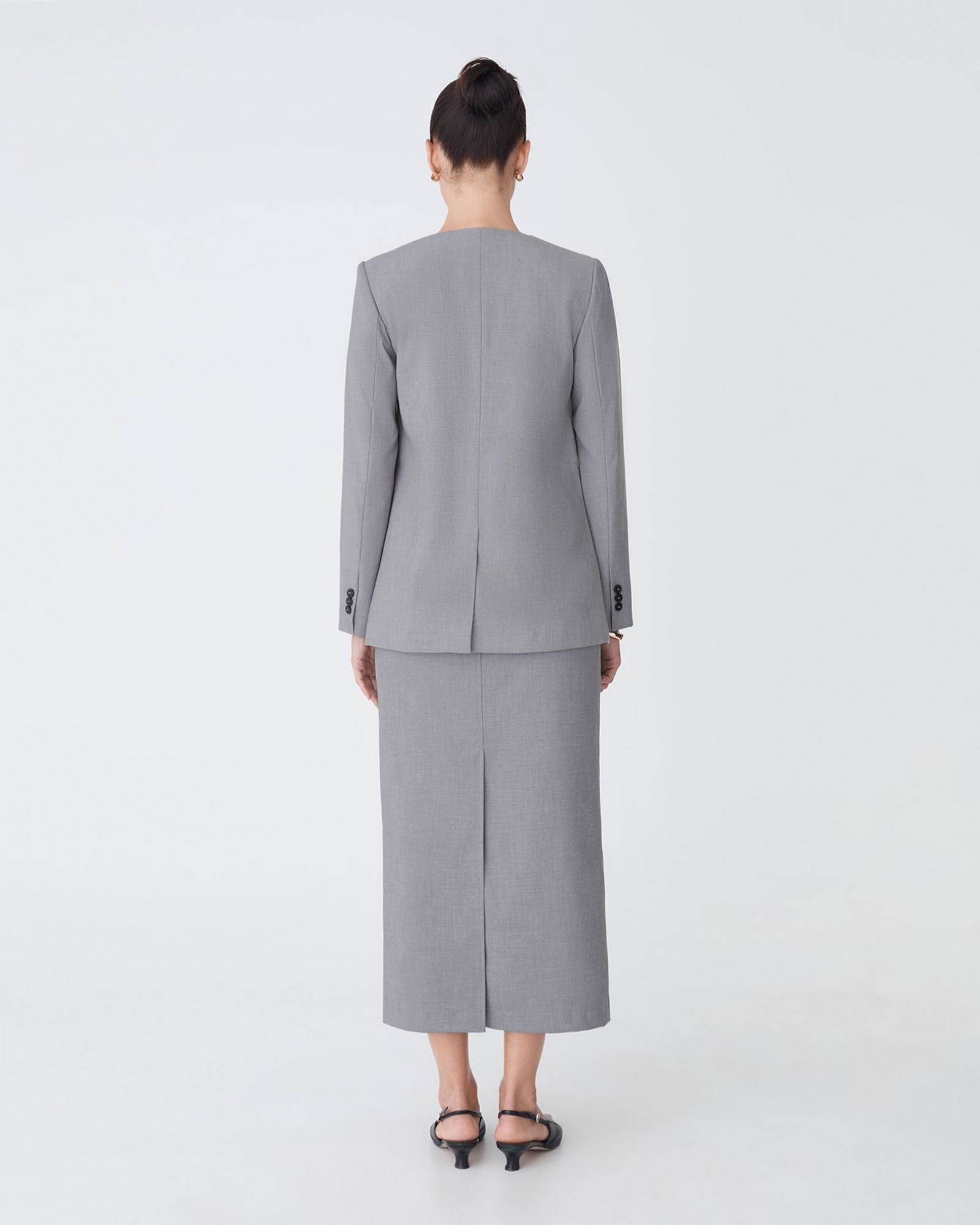 Aaria Collarless Blazer