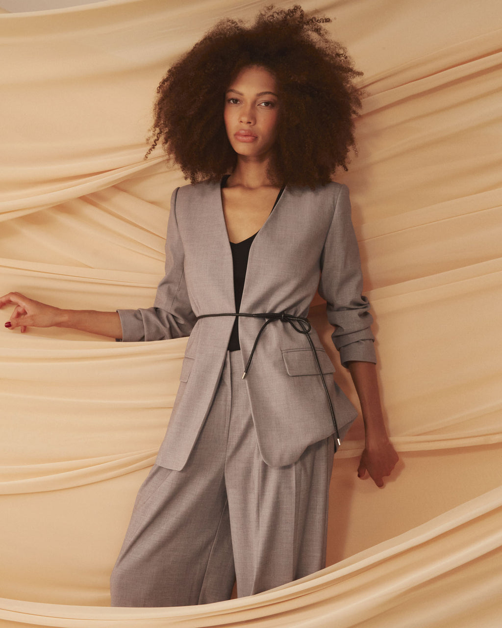 Aaria Collarless Blazer
