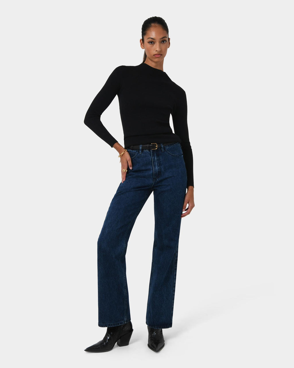 Avelyn Mock Neck Knit