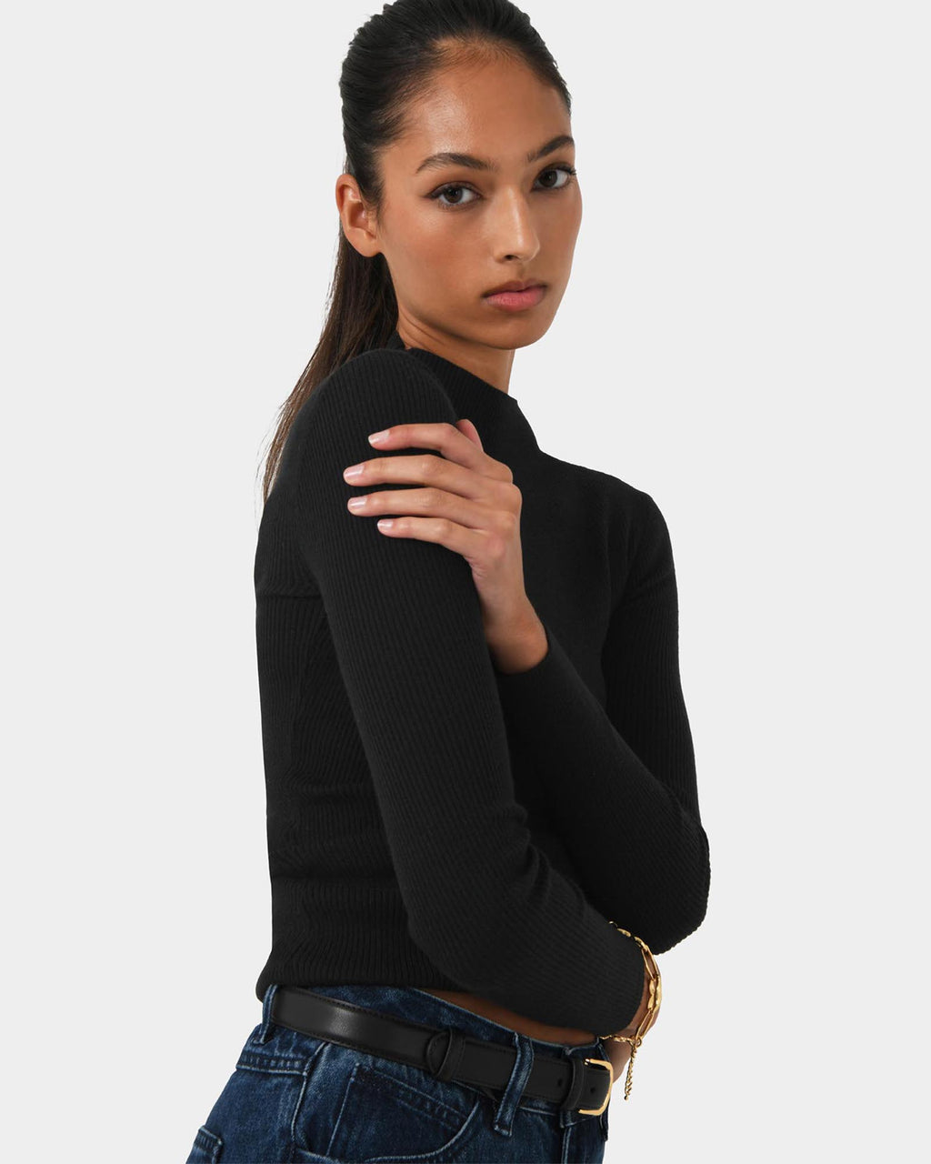Avelyn Mock Neck Knit