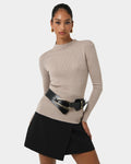 Avelyn Mock Neck Knit