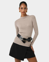 Avelyn Mock Neck Knit
