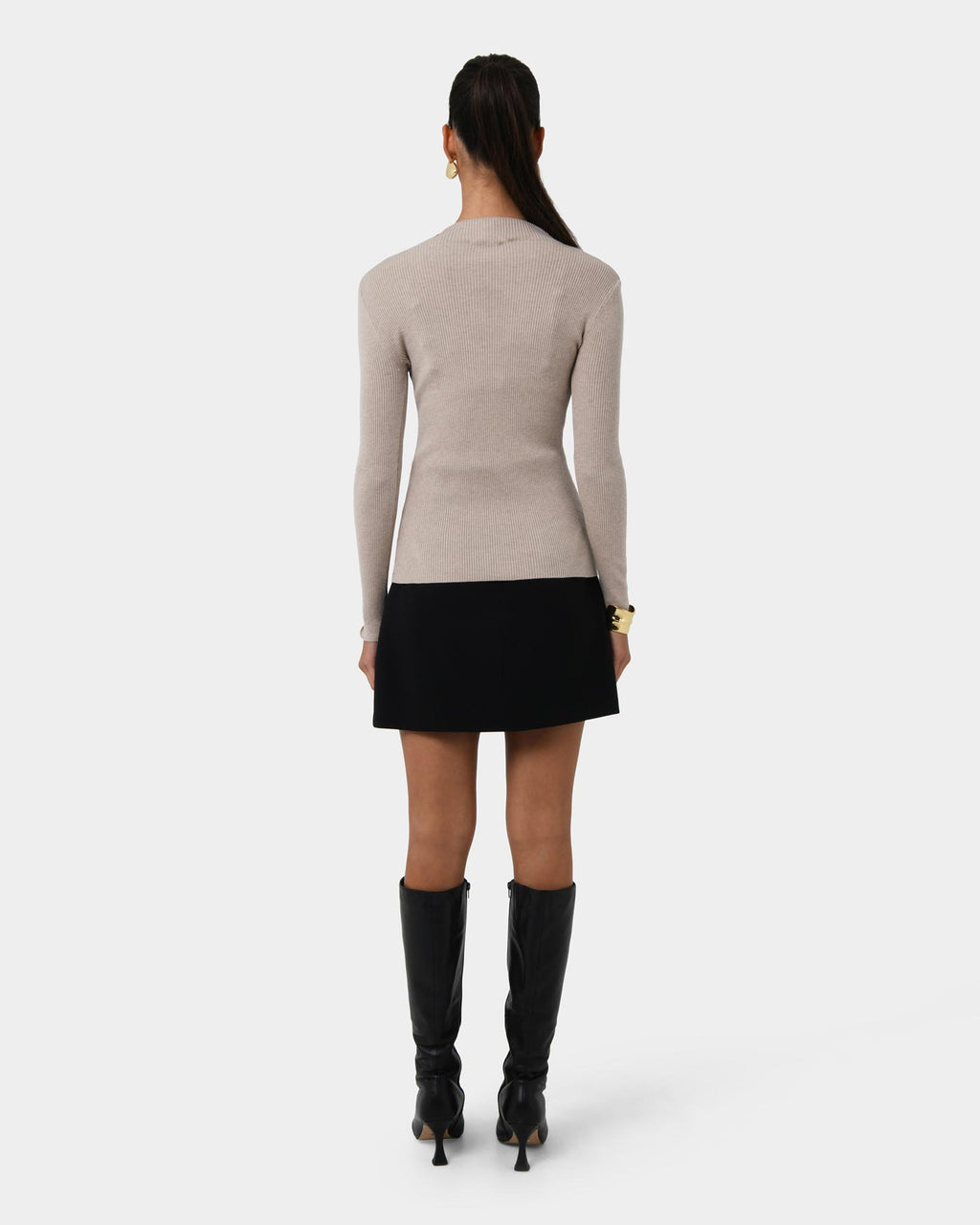 Avelyn Mock Neck Knit