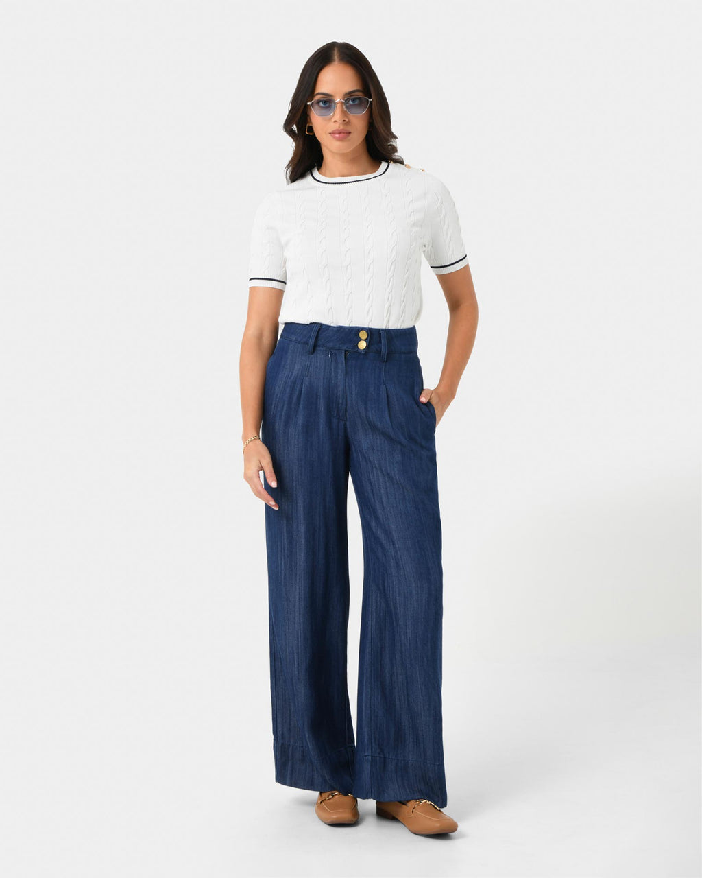 Harvey Cable Knit Top