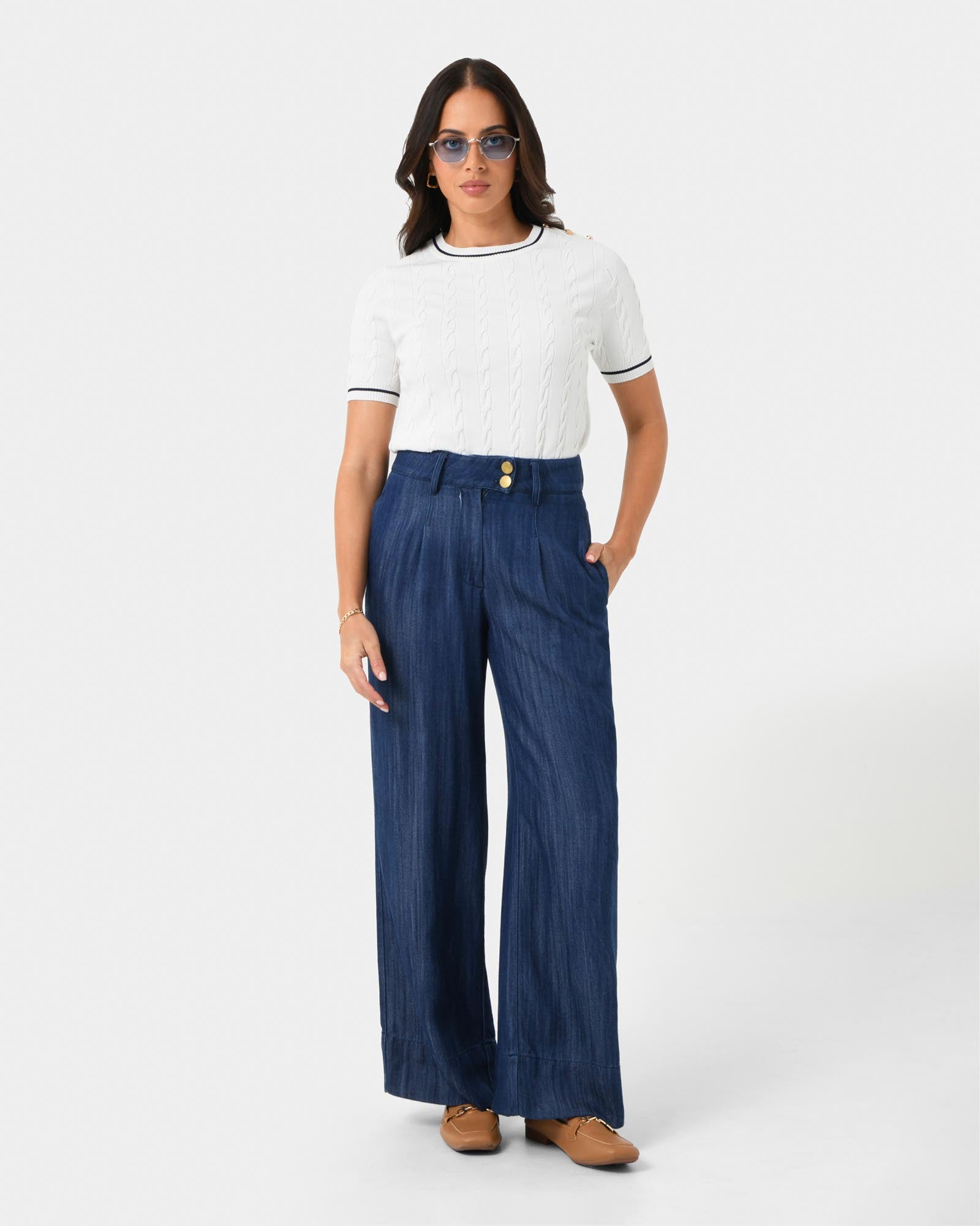 Harvey Cable Knit Top