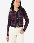 Siane Check Knit Cardigan