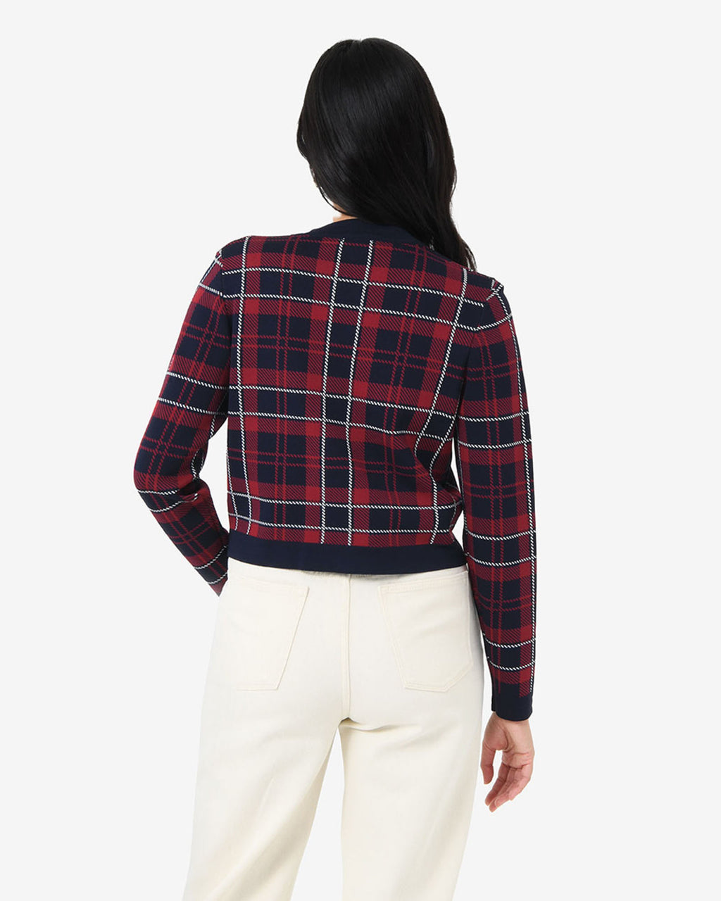 Siane Check Knit Cardigan