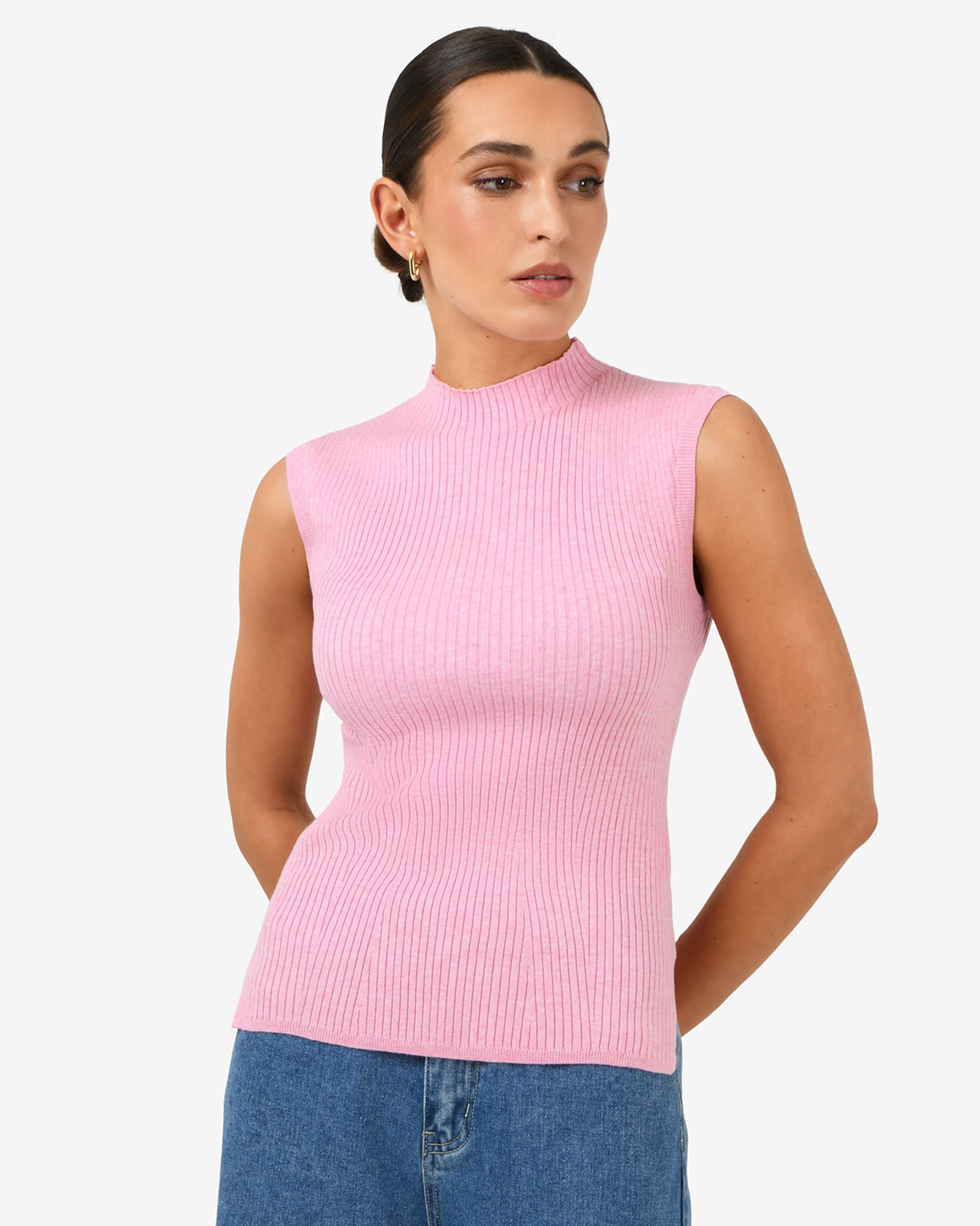 Charm Mock Neck Knit