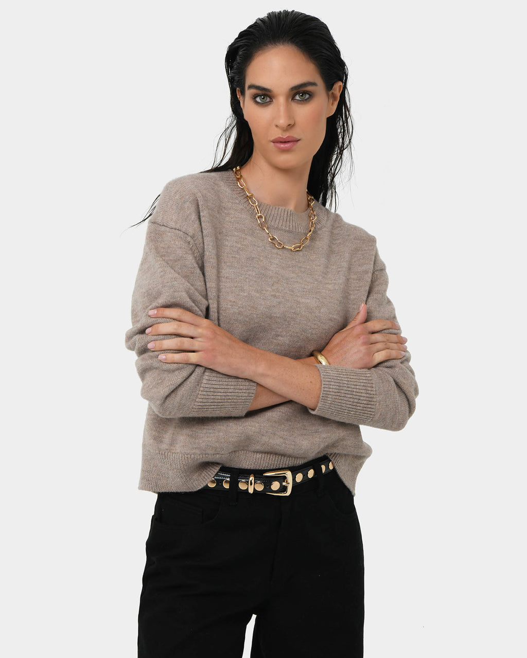 Joyli Round Neck Knit
