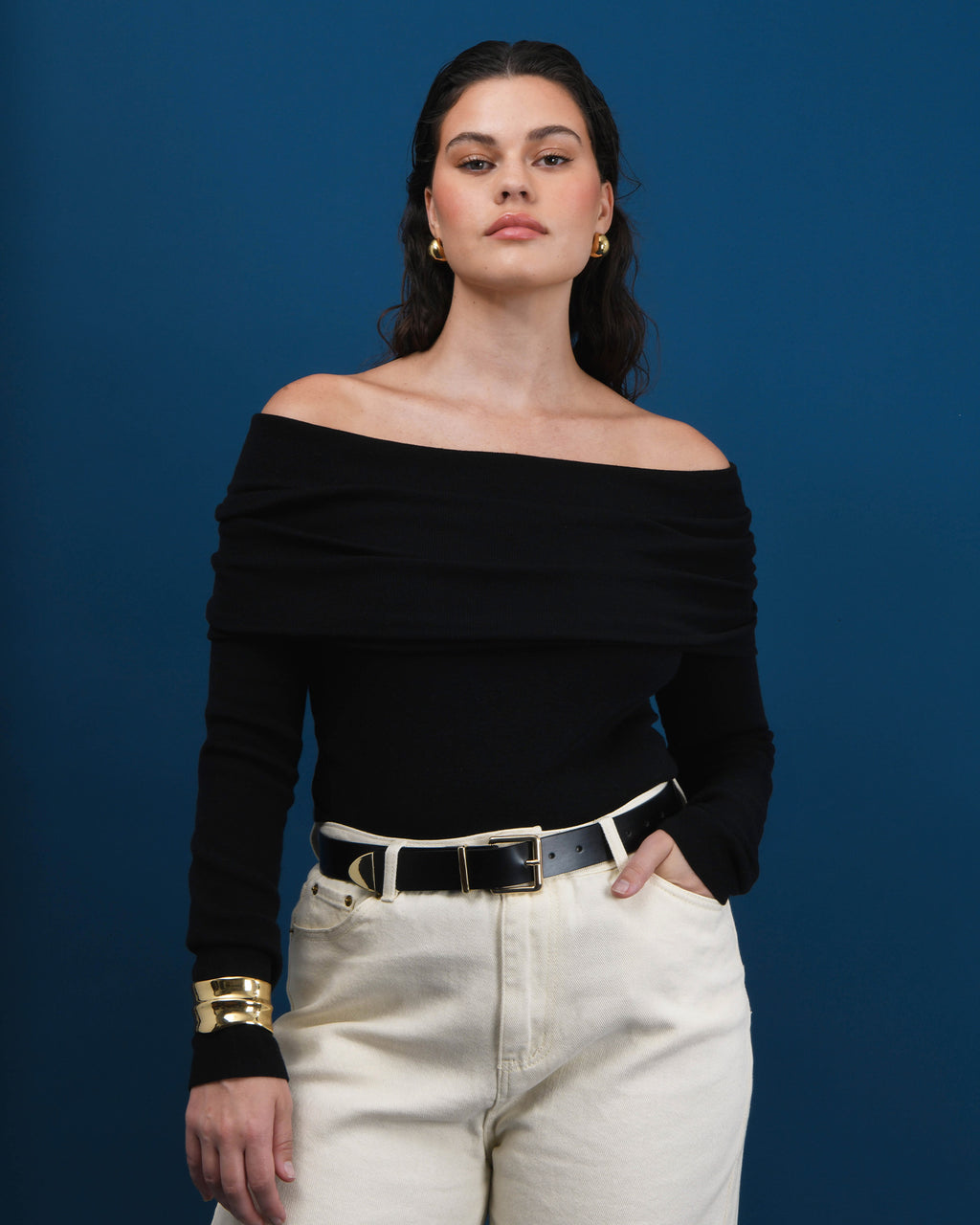 Ally Off Shoulder Knit