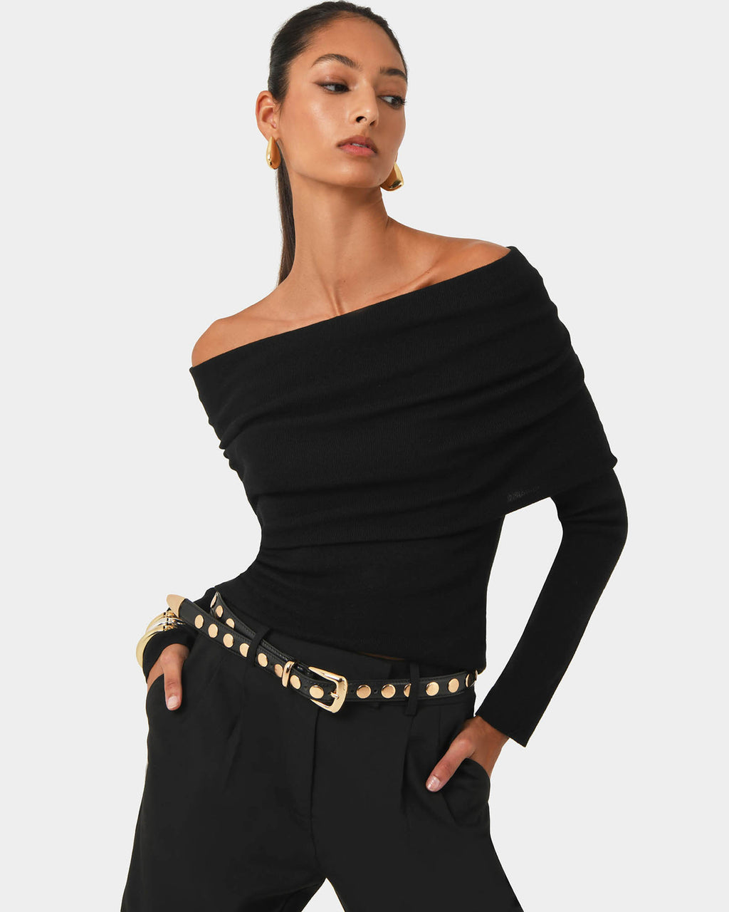 Ally Off Shoulder Knit