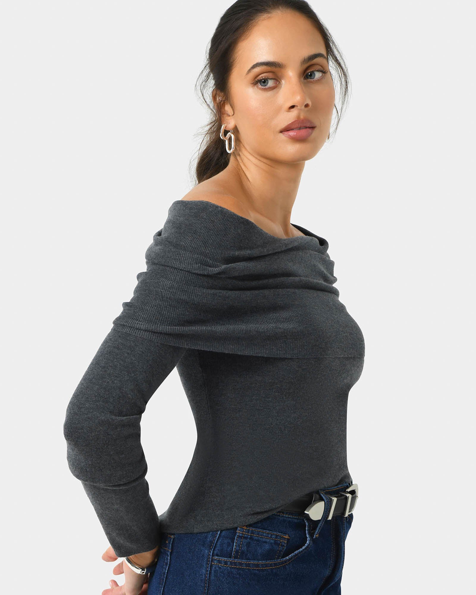 Ally Off Shoulder Knit