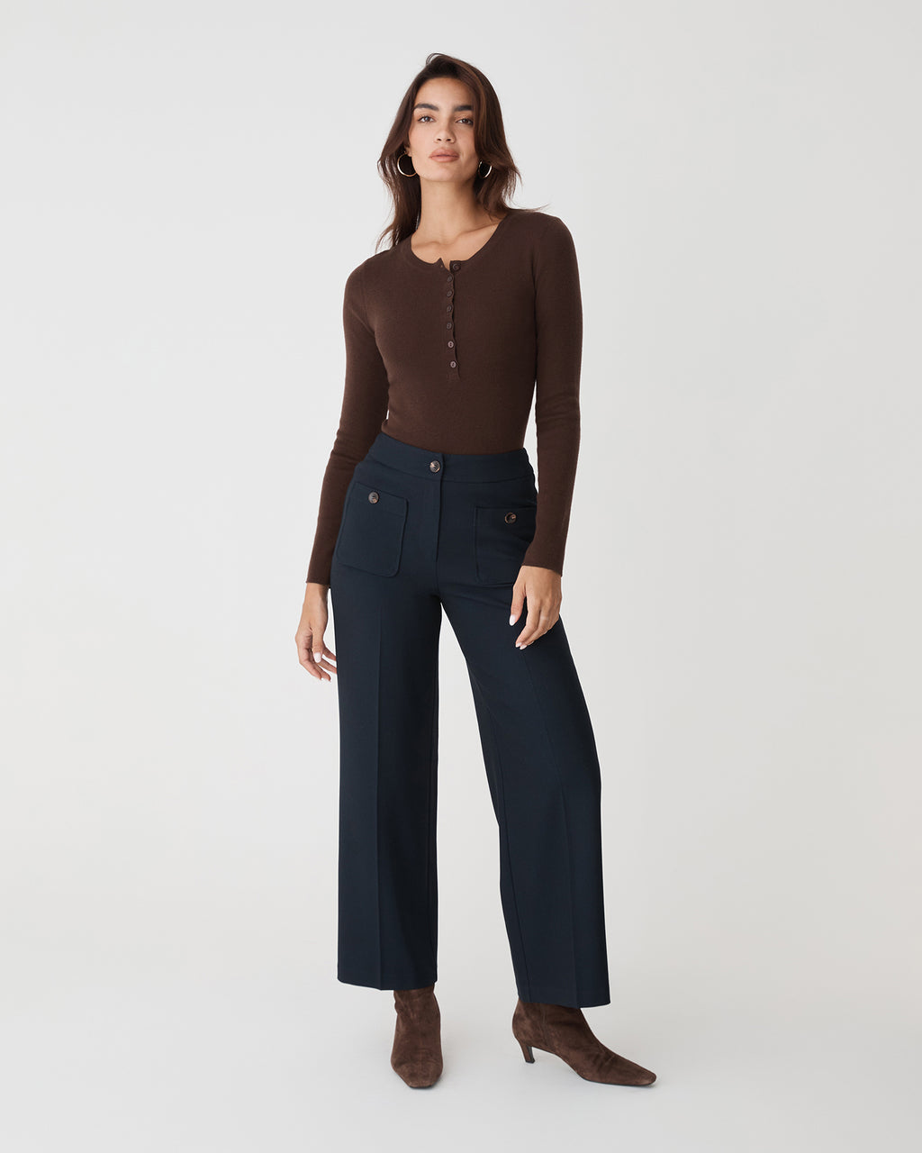 Henley Button Up Knit