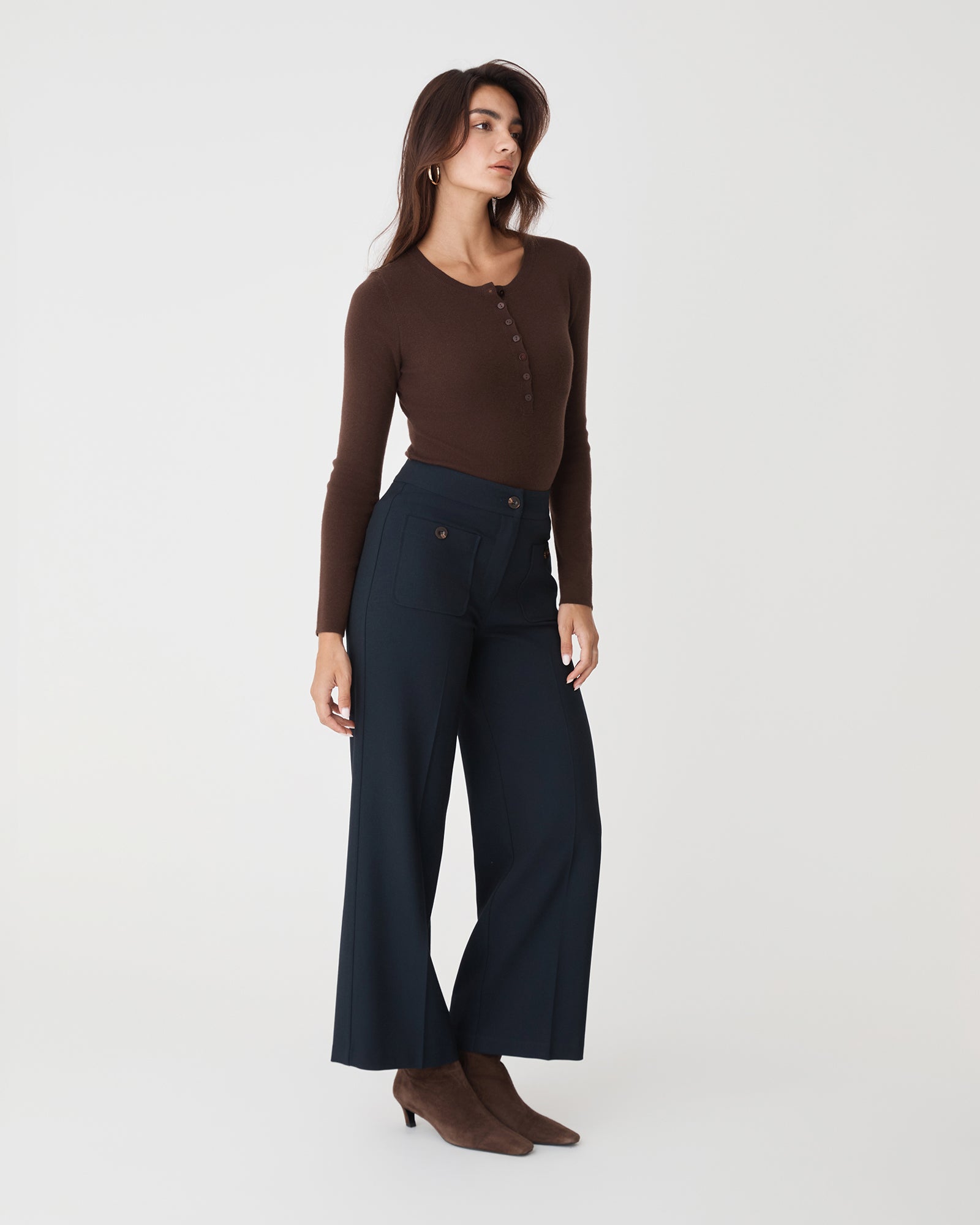 Henley Button Up Knit