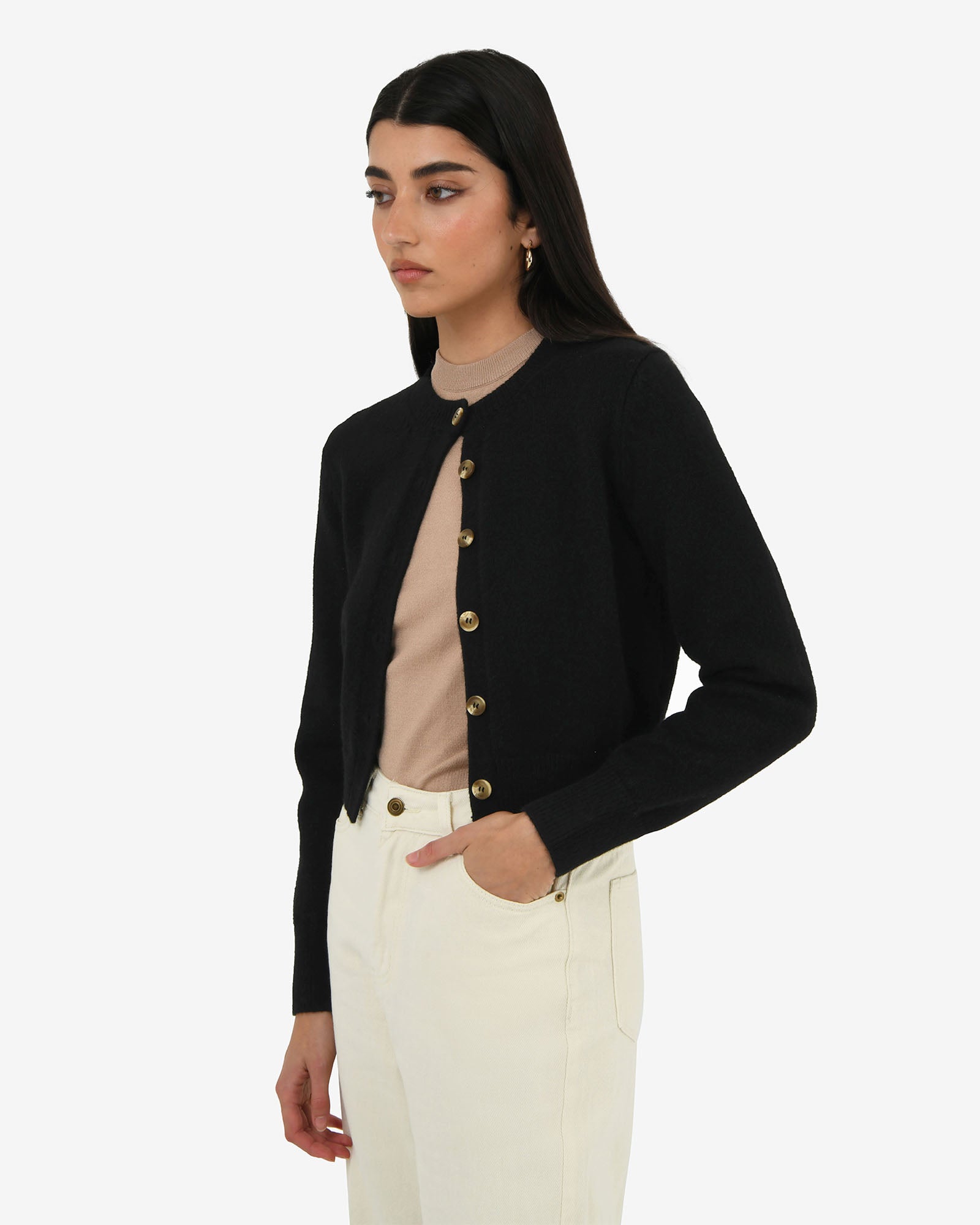 Alina Button Cardigan