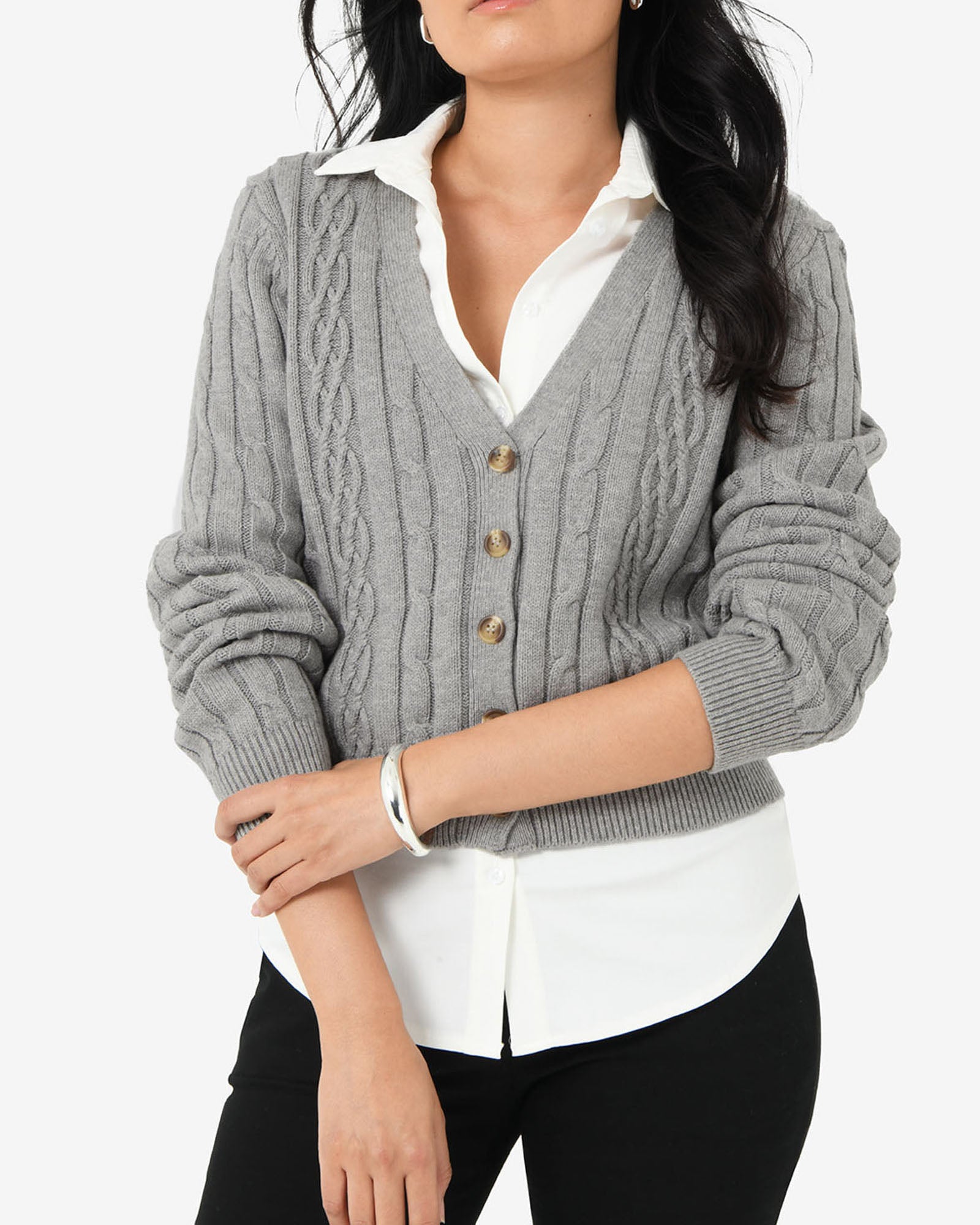 Rhodes Cable Knit Cardigan