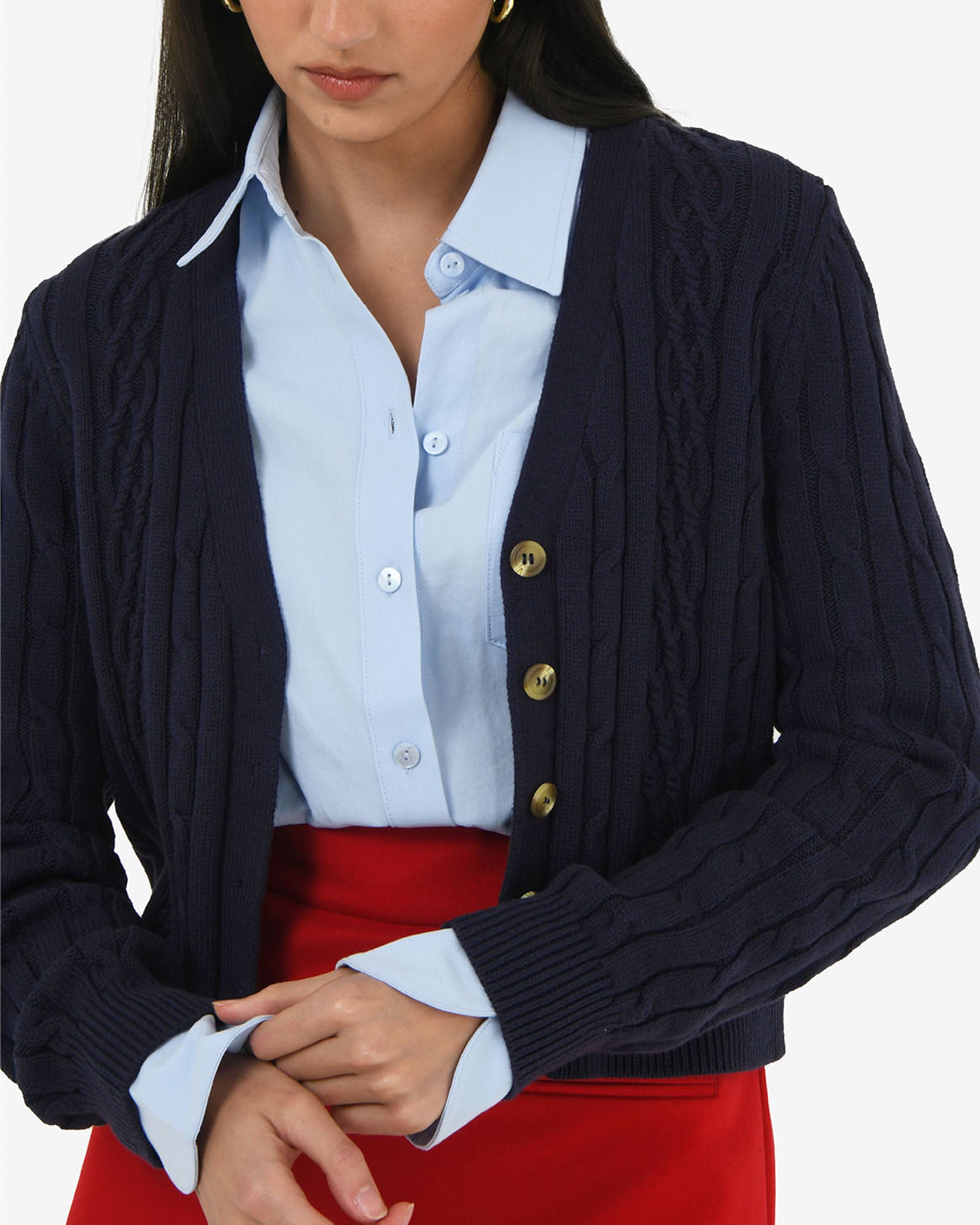 Rhodes Cable Knit Cardigan