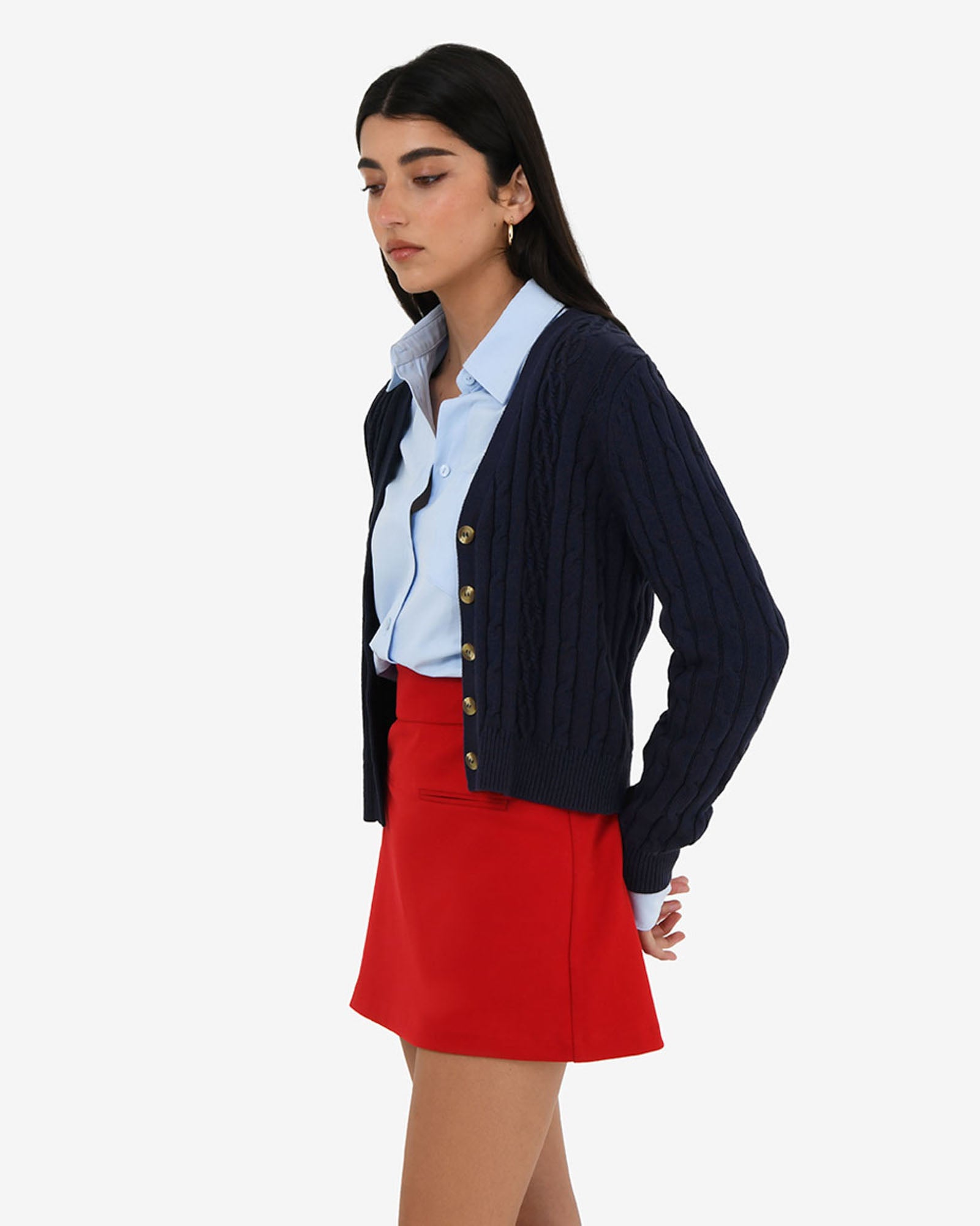 Rhodes Cable Knit Cardigan