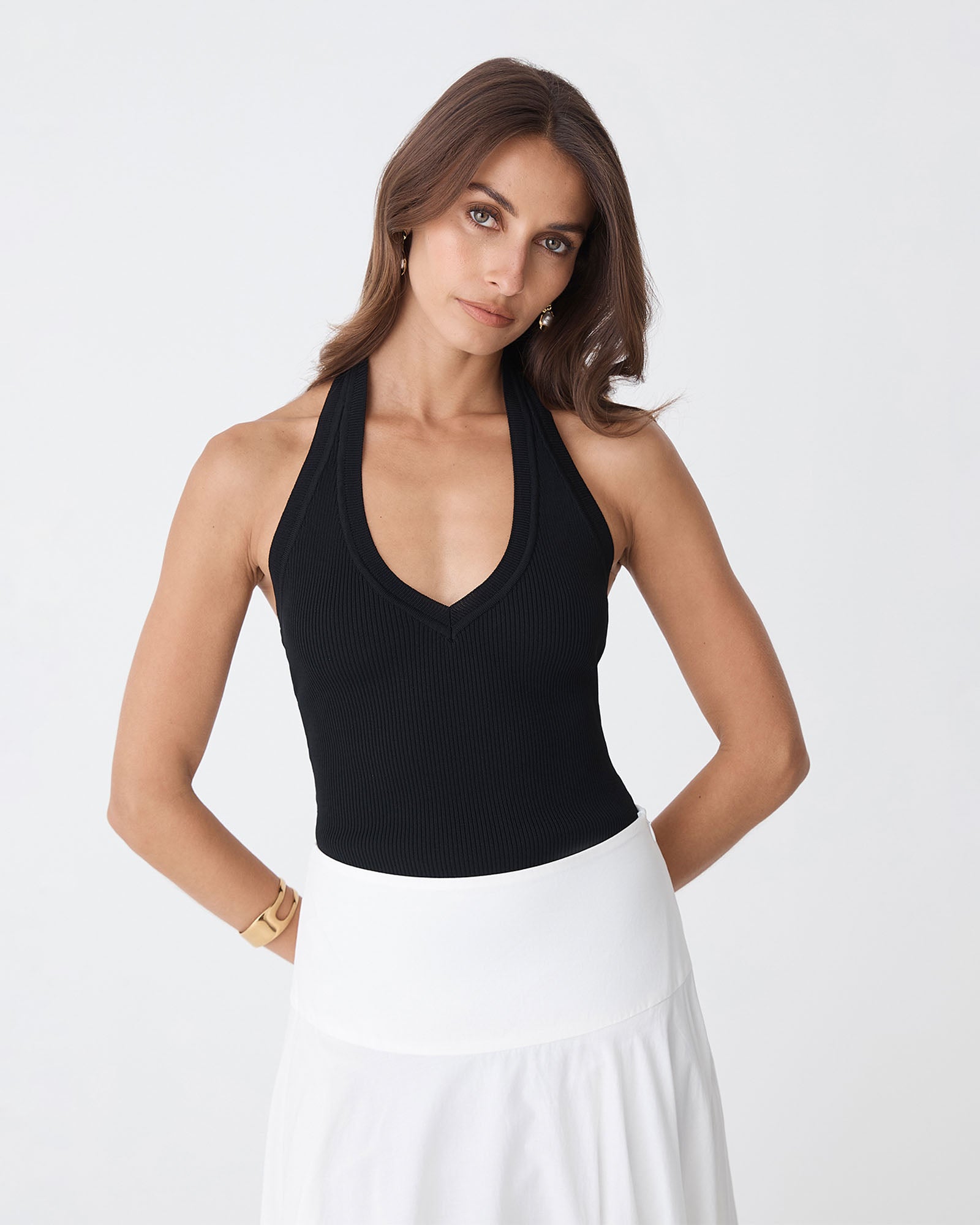 Chantell Halter Knit Top