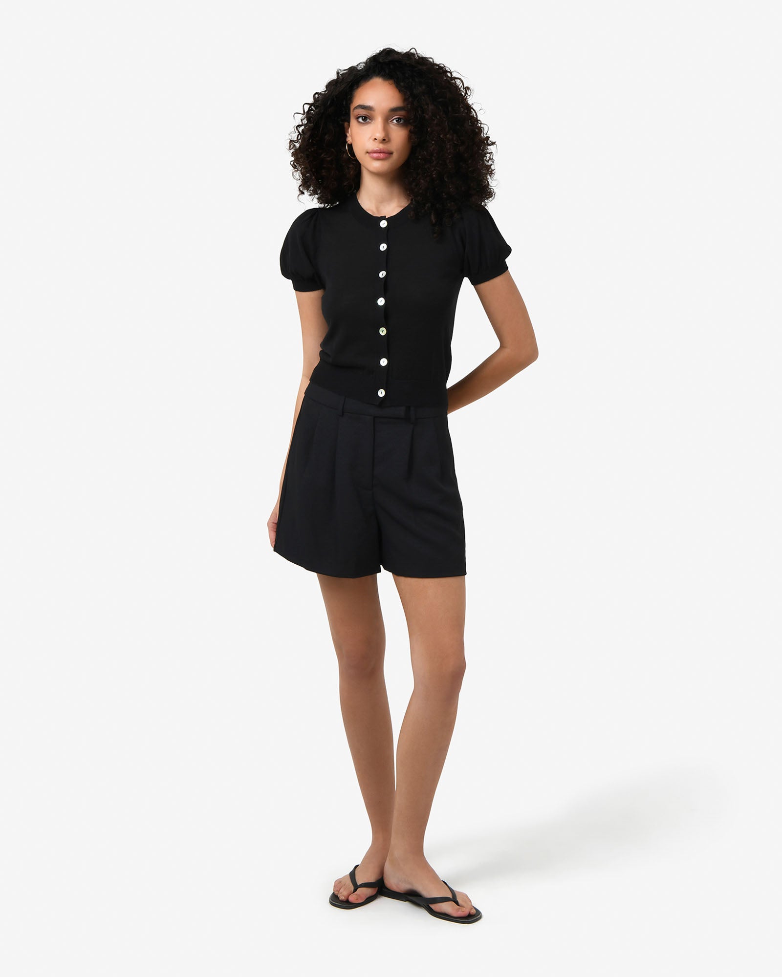Cindy Puff Sleeve Cardigan