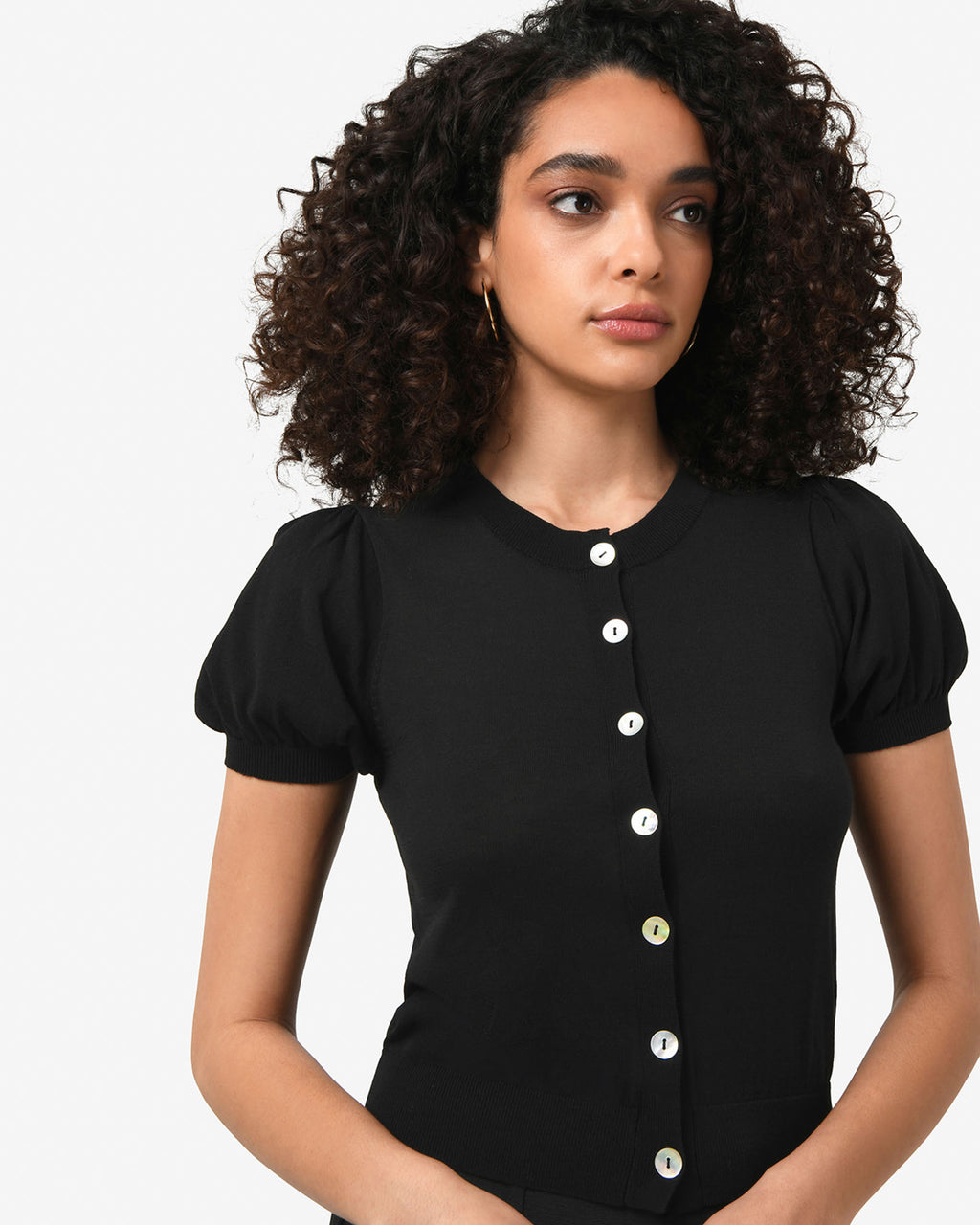 Cindy Puff Sleeve Cardigan