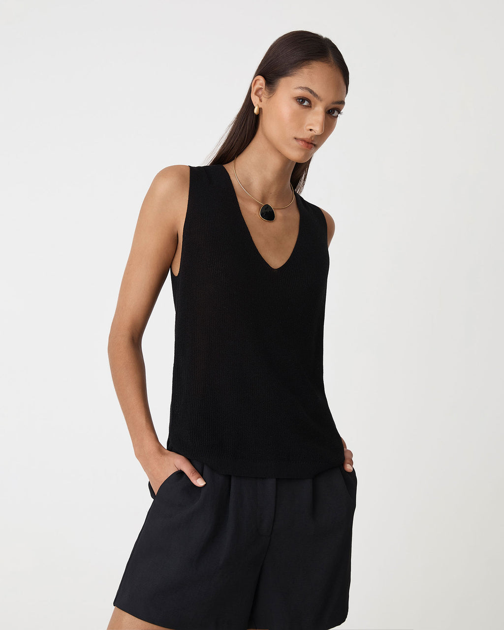 Jillian Lyocell Blend Tank