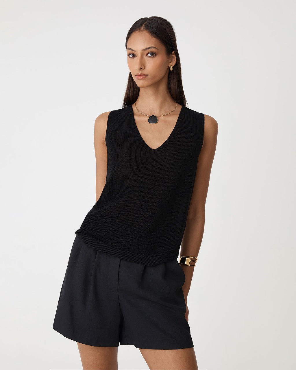 Jillian Lyocell Blend Tank