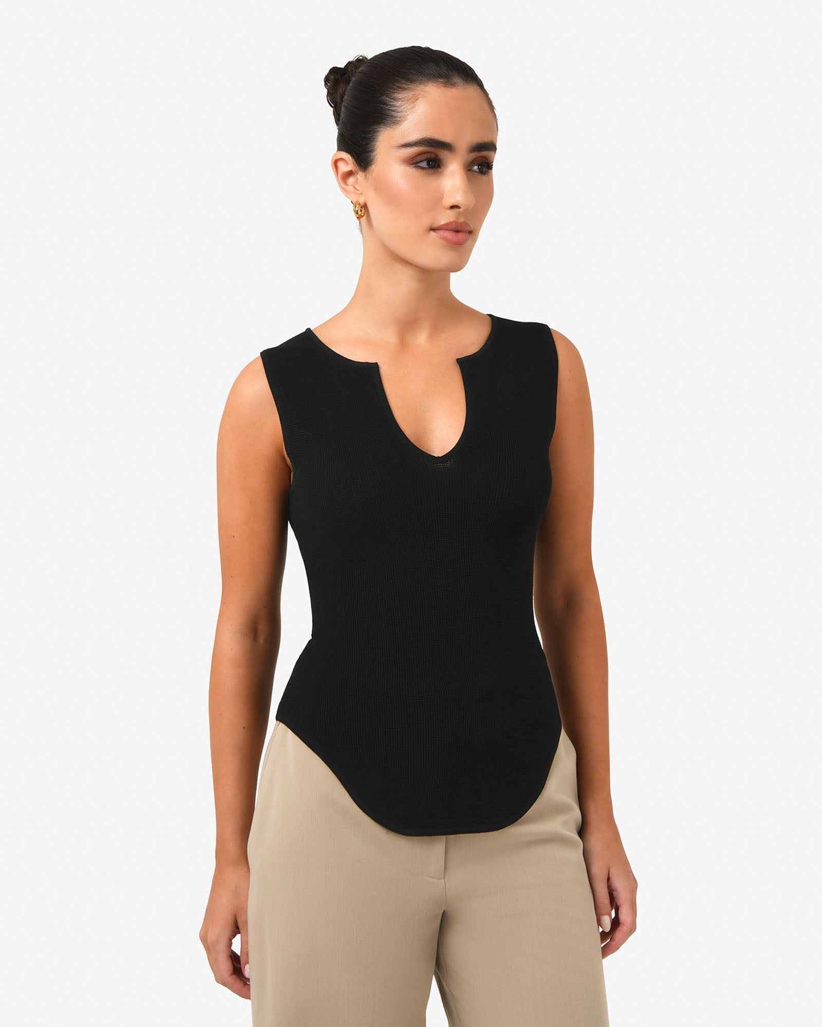 Noemi Split Neck Tank