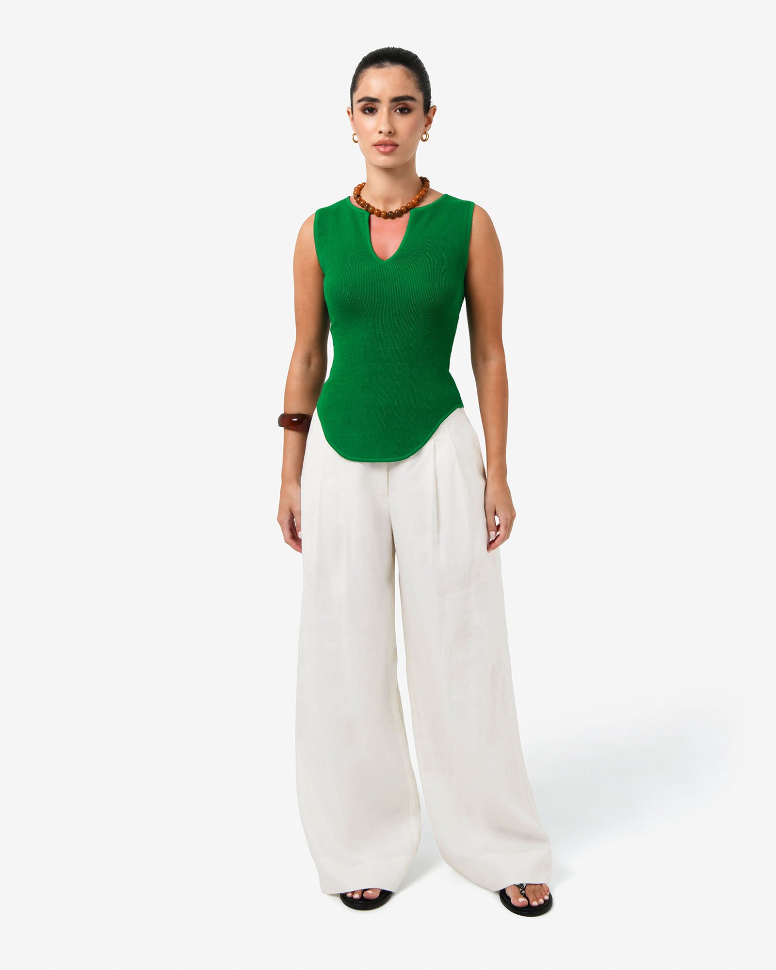Noemi Split Neck Tank